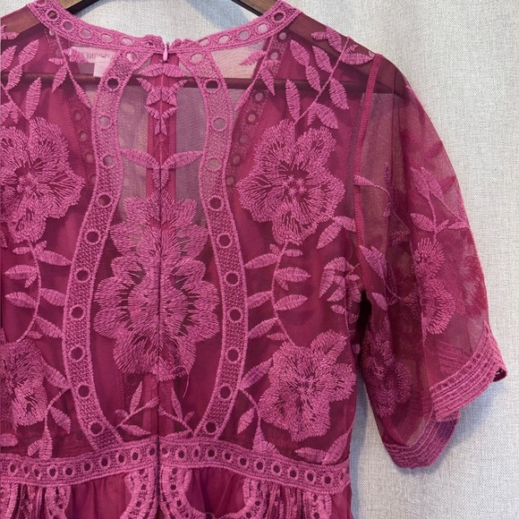 Floral Embroidered Romper Shorts - Picture 4 of 16